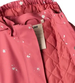 Regnjakke m. Termo - PU - Rika - Floating Flowers|Wheat Outlet