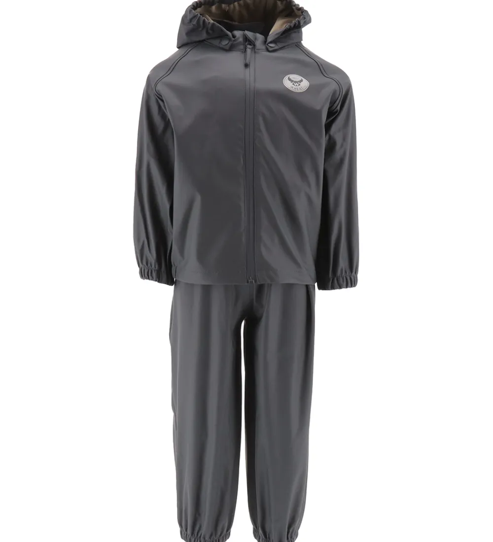 Regntøj m. Seler - PU - Charlie - Ink|Wheat Discount