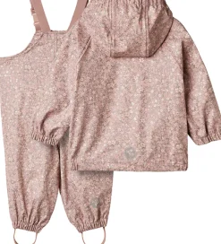 Regntøj m. Seler - PU - Charlie - Powder Flower Meadow|Wheat Best