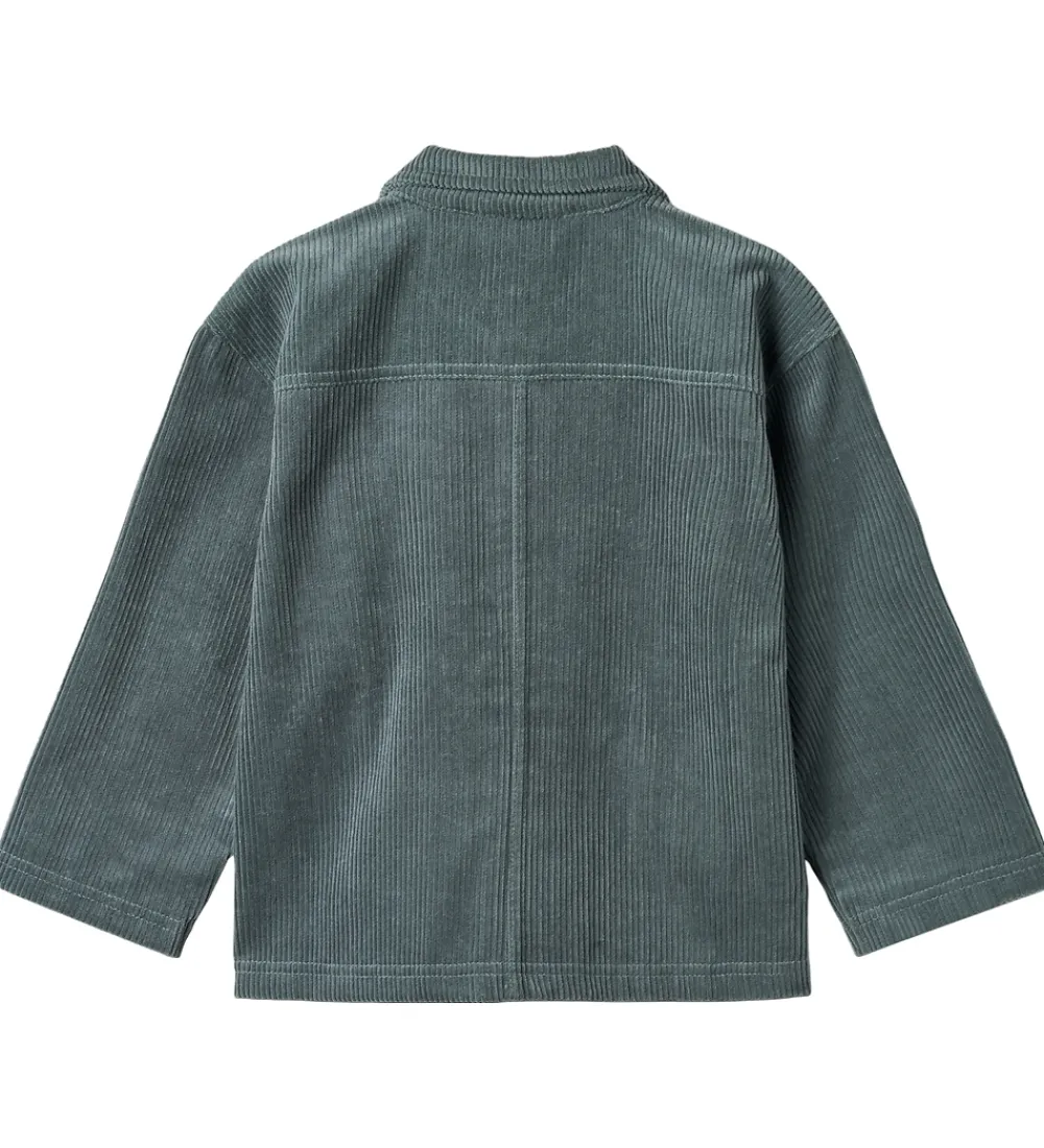 Skjorte - Fløjl - Sage - Stormy Weather|Wheat Outlet