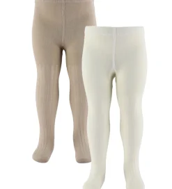 Strømpebukser - Rib - Indy - 2-pak - Sand|Wheat Sale