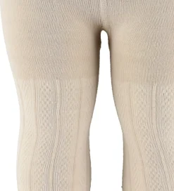 Strømpebukser - Uld - Karla - Offwhite m. Mønster|Wheat Clearance