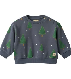 Sweatshirt - Sandro - Greyblue Holiday|Wheat Clearance