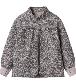 Termojakke - Thilde - Black Sea Flowers|Wheat Clearance