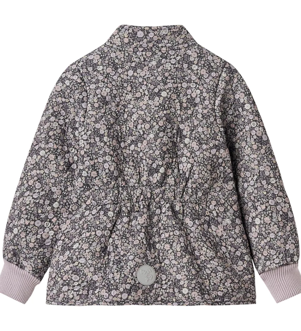 Termojakke - Thilde - Black Sea Flowers|Wheat Clearance