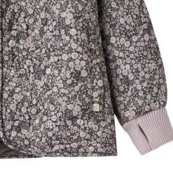 Termojakke - Thilde - Black Sea Flowers|Wheat Clearance