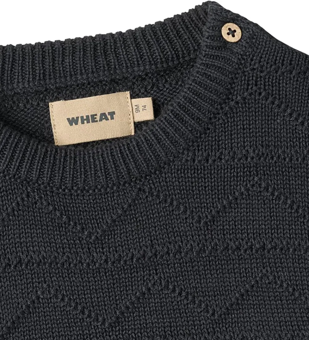 Vest - Strik - Bobby - Navy|Wheat Discount