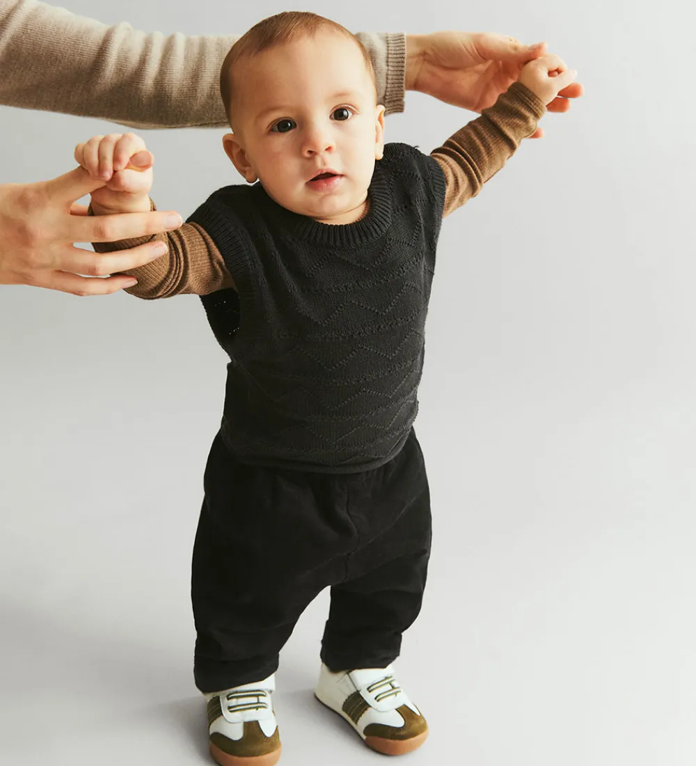 Vest - Strik - Bobby - Navy|Wheat Discount