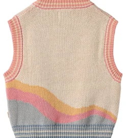Vest - Strik - Maria - Beige/Multi|Wheat Best