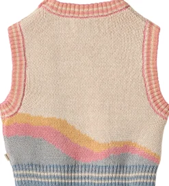 Vest - Strik - Maria - Beige/Multi|Wheat Best