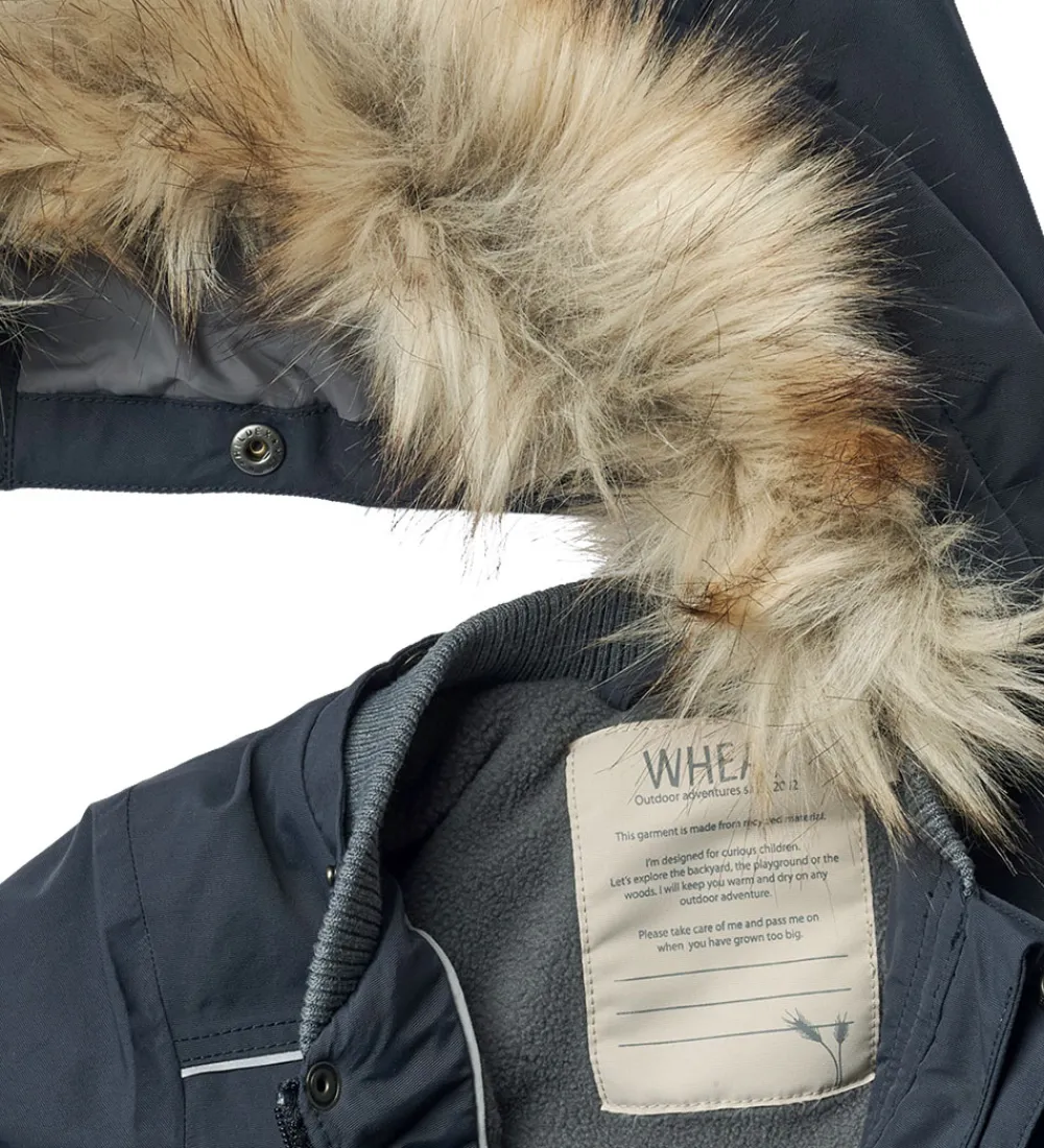 Vinterjakke - Kasper Tech - Dark Blue|Wheat Best