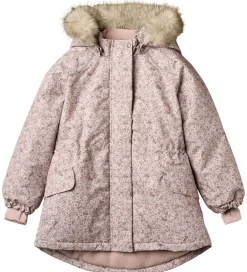 Vinterjakke - Mathilde - Rose Dust Flowers|Wheat New