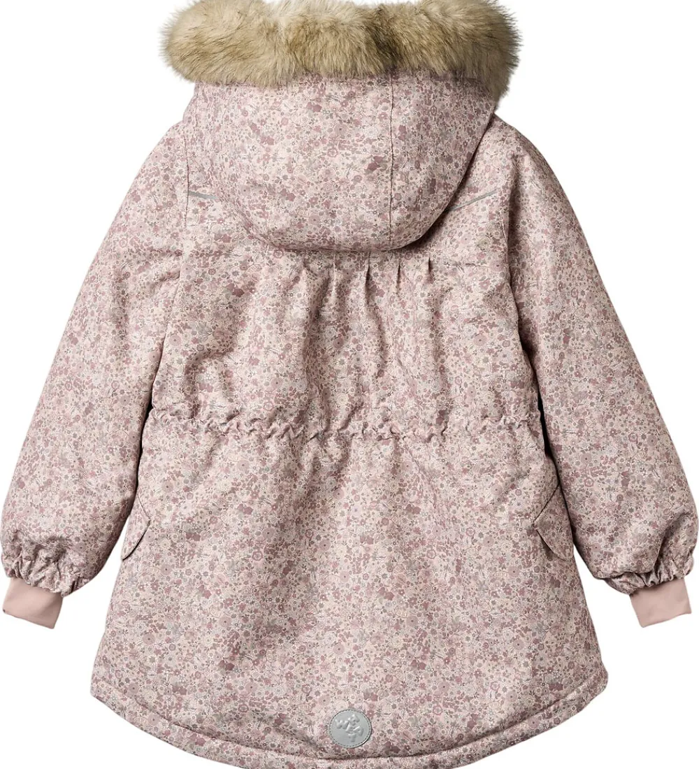 Vinterjakke - Mathilde - Rose Dust Flowers|Wheat New