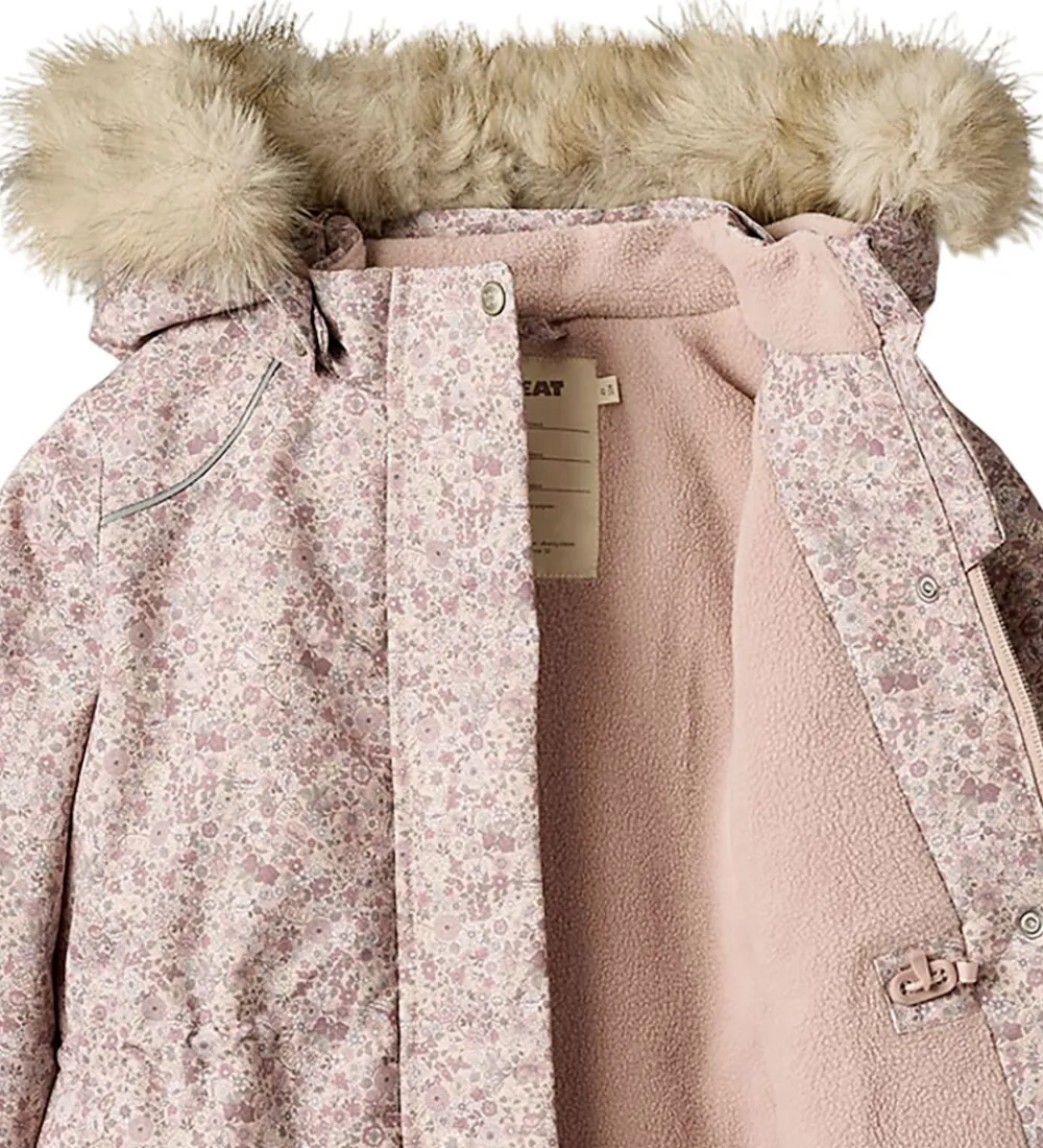 Vinterjakke - Mathilde - Rose Dust Flowers|Wheat New