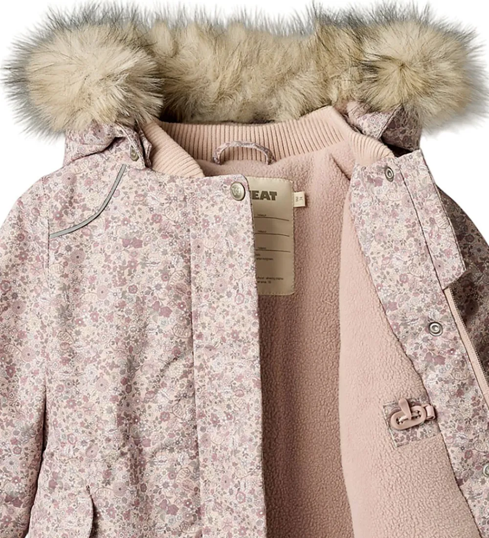 Vinterjakke - Mathilde - Rose Dust Flowers|Wheat Clearance