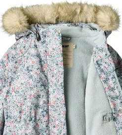 Vinterjakke - Mathilde - Soft Rain Flowers|Wheat Sale