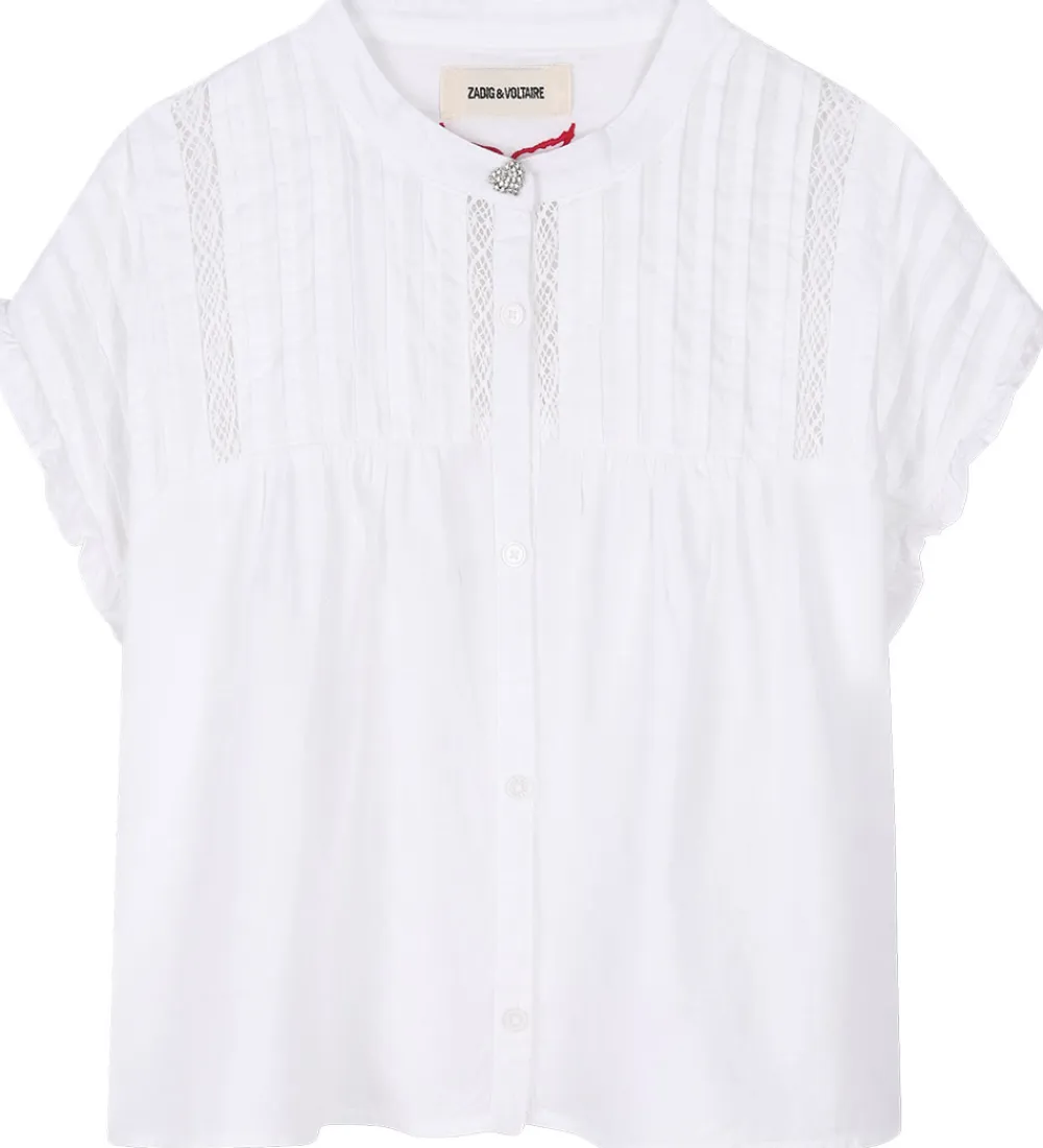 Skjorte k/æ - Gisele - Hvid|Zadig & Voltaire