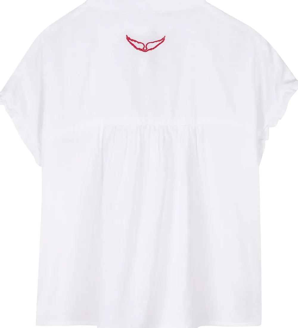 Skjorte k/æ - Gisele - Hvid|Zadig & Voltaire