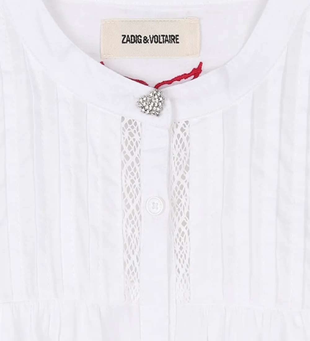 Skjorte k/æ - Gisele - Hvid|Zadig & Voltaire